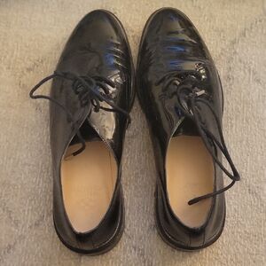 Women's Black Leather Dress Shoes